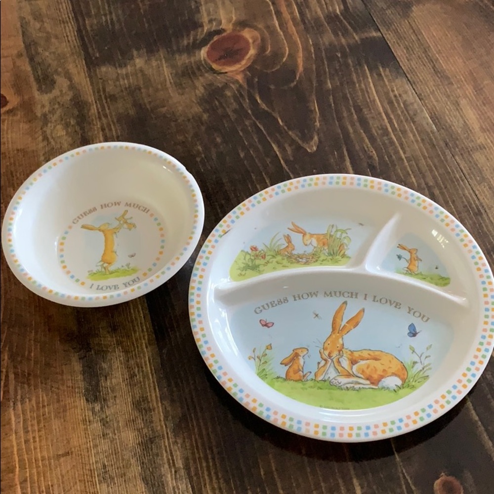 Toddler plate and bowl